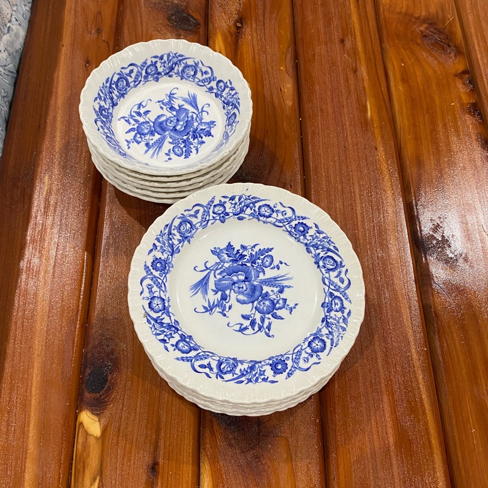 Cornflower brand plates.